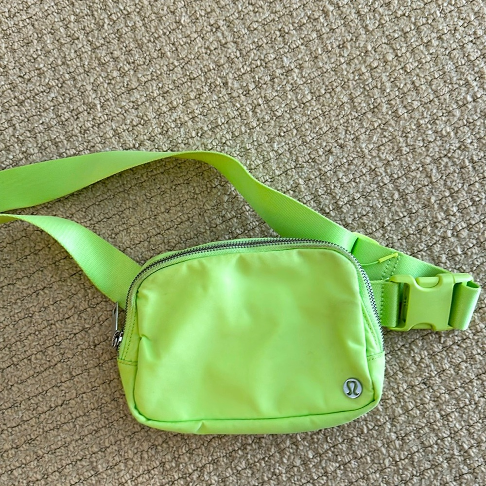 Lululemon Athletica Neon Green Mini Bag
